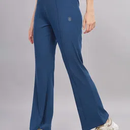DOMIN8 Women Slip-On Flared Wide Leg Trousers image 3