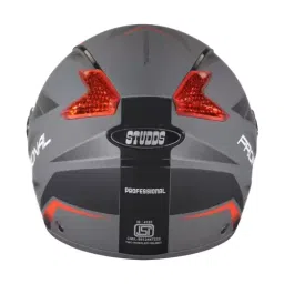 Studds PROFESSIONAL D2 DECOR Grey 570 mm Medium Full Face Helmet, GREY N2 image 3