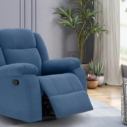 Duroflex Avalon - Rocking & Revolving Single Seater Fabric Manual Recliner-picture-14