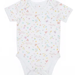 Mi Arcus  Cotton Half Sleeves Sagittarius Onesie Pack of 2 Multi image 5