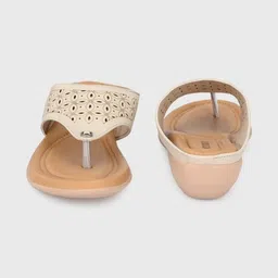 DressBerry Women One Toe Flats with Laser Cuts image 5