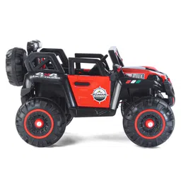 Babyhug Thunder 4X4 Battery Operated Ride On Jumbo Jeep With Music and Lights - Red image 5