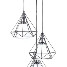 DecorativeRay White & Black Hanging Light - Set of 1 image 2