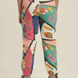 VERO MODA GIRL Cloud Dancer Printed Joggers image 2