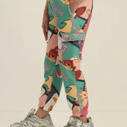 VERO MODA GIRL Cloud Dancer Printed Joggers image 3