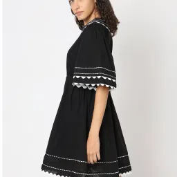 Vero Moda Jet Black A Line Dress image 3