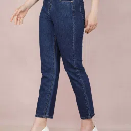 Crimsoune Club Navy Cotton Mid Rise Jeans image 3
