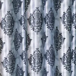 Romee Grey Polyester Ethnic Curtains and Sheers image 3