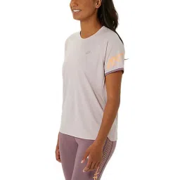 Asics Pink Self Pattern Sports T-Shirt image 3