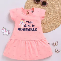 YK X Tinyo Infant Girls Lola Looney Tunes Printed Pure Cotton A-Line Dress-picture-38