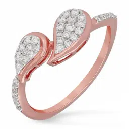 Malabar Gold and Diamonds 18k IGI Certified Diamond Rose Gold Ring for Women-picture-13