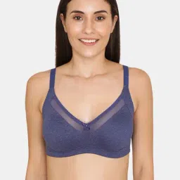 Zivame Blue Ribbon Non Wired Non Padded Full Coverage Bra-picture-22