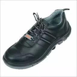 Jaypee Steel Toe Safety Shoes Low Ankle PU black Size UK 9, Linear-picture-41
