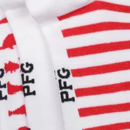 Columbia White Polyester Printed Socks Pack of 3 image 3