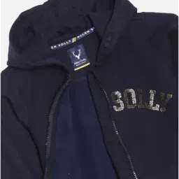 Allen Solly Girls Navy Embellished Full Sleeves Sweatshirt image 4