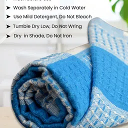 Athom Living White & Beige 4 Pcs Printed Cotton 210 GSM Bath Towel image 2