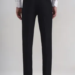 JadeBlue Navy Slim Fit Checks Trousers image 2