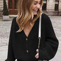 StyleCast Women Self Design V-Neck Front Open Cardigan-picture-13