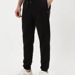 Tommy Hilfiger Black Cotton Regular Fit Solid Trackpant image 3