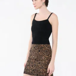 showoffff SHOWOFF Black Regular Fit Crop Top image 3