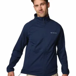 Columbia Blue Slim Fit Sports Jacket image 3
