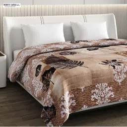 Monte Carlo Brown Polyester 1000 GSM Winter Blanket image 3