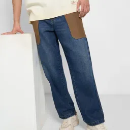 Sf Jeans By Pantaloons Blue Cotton Loose Fit Jeans image 4