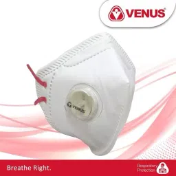 Venus V-4200 NIOSH Certified N95 Respirator Face Mask in White Color, 24841 (Pack of 5 Pcs) image 5