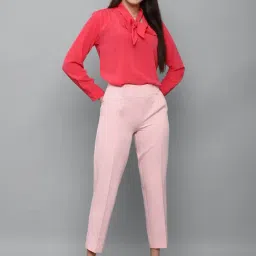 Allen Solly Pink Regular Fit Trousers image 4