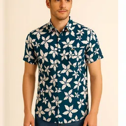 NUEVOSDAMAS Floral Printed Semi Sheer Casual Shirt-image-60