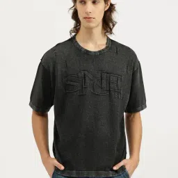 United Colors Of Benetton Black Pure Cotton Boxy Fit T-Shirt-picture-47