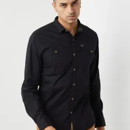 Wildcraft Black Cotton Regular Fit Shirt-picture-30