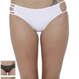 BASIICS by La Intimo Multicolor Bikini Panty( Pack Of 3 )-picture-30