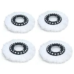 UPC White 4 piece Solid Plastic Bath Accessories Set image 1