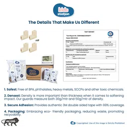 Kids Station Corner Guards for Baby Safety Pack of 4 U-Shape Rubber Protectors for Sharp Furniture Edges BPA Free (Beige) image 2