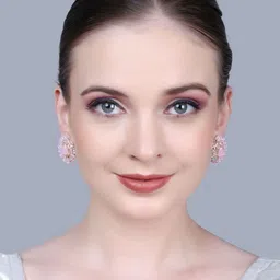 PUJVI Artificial Stone Studded Contemporary Studs image 3