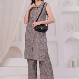 OH MI DIOS Ethnic Motifs Printed Regular Pure Cotton Kurta With Palazzos-picture-28