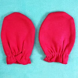 COCOON ORGANICS Cotton Pack Of 5 Anti Microbial Solid Mittens - Multi Colour image 5