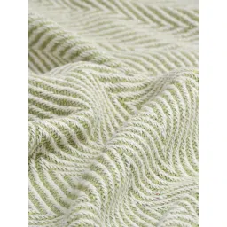 Sashaa World Spring-Hued Chevron Throw Green image 2
