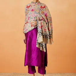 Pashmoda Women Floral Embroidered Shawl-picture-26