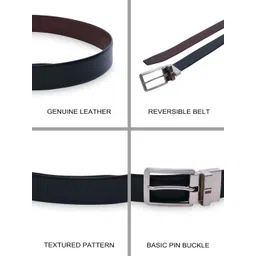 Tommy Hilfiger Men Textured Leather Reversible Belt image 2