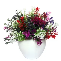 FOLIYAJ White 1 Pieces Artificial Plant With Pot image 2