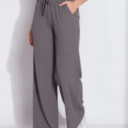 DTR FASHION Women Comfort Wide Leg High-Rise Trousers-image-85