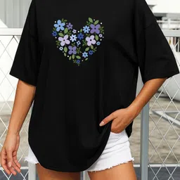 SZN Women Floral Printed T-shirt-image-67