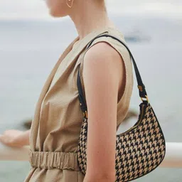CORSICA Checked PU Sling Bag image 5