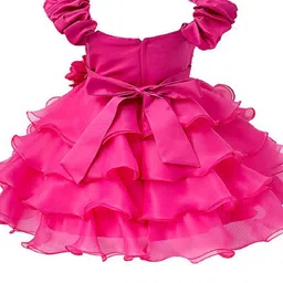 Shahina Fashion Girls Sequinned Layered Tiered Fit & Flare Dress-picture-10