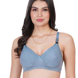 Liigne Women Maternity Pack Of 4 Full Coverage Cotton Bra image 3