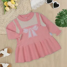 MeeMee Girls Round Neck A-Line Dress-picture-40