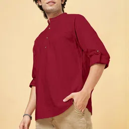 Fifth U Men Maroon Kurta-picture-27