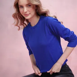 DressBerry Solid Regular Fit Pullover-image-60